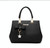 Women Luxury Tote Plum Blossom Bow Sweet Messenger Bag(Black)