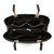 Women Luxury Tote Plum Blossom Bow Sweet Messenger Bag(Black)