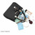 Women Luxury Tote Plum Blossom Bow Sweet Messenger Bag(Black)