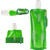 0.5L Portable Ultralight Foldable Silicone Water Bag Outdoor Sports Supplies Hiking Camping Soft Flask Waterproof Bag(Green)