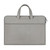 ST06 Waterproof PU Leather Zipper Hidden Portable Strap One-shoulder Handbag for 14.1 inch Laptops, with Suitcase Belt (Light Grey)