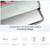 ST06 Waterproof PU Leather Zipper Hidden Portable Strap One-shoulder Handbag for 14.1 inch Laptops, with Suitcase Belt (Light Grey)