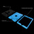Contrast Color Silicone + PC Shockproof Case for iPad 9.7 inch (2018/2017), with Holder (Blue)