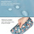 2 PCS Waterproof Make Up Bag Travel Organizer for Toiletries Kit(Navy)