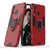 PC + TPU Shockproof Protective Case with Magnetic Ring Holder for Galaxy A8s(Red)