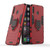 PC + TPU Shockproof Protective Case with Magnetic Ring Holder for Galaxy M30(Red)