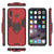 PC + TPU Shockproof Protective Case with Magnetic Ring Holder for Galaxy M30(Red)