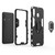 PC + TPU Shockproof Protective Case with Magnetic Ring Holder for Galaxy M30(Red)