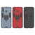 PC + TPU Shockproof Protective Case with Magnetic Ring Holder for Galaxy M30(Red)