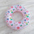 Ice Cream Pattern Inflatable Swimming Ring Thickening Water Ring Lifesaving Ring Suitable for Adults, Size: 90cm (Pink)