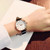Ulzzang Simple Waterproof Large Dial Watch for Women(Black white)