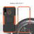 Tire Texture TPU+PC Shockproof Phone Case for Galaxy A50 / A20 / A30, with Holder (Blue)