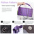 Genuine Leather Women Hand Bag Female Fashion Chain Shoulder Bag Luxury Designer Tote Messenger Bags(Purple)
