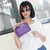 Genuine Leather Women Hand Bag Female Fashion Chain Shoulder Bag Luxury Designer Tote Messenger Bags(Purple)