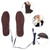 2 Pairs USB Shoe Dryer Electric Insoles Shoe Winter Keep Warm Heated Insole for Shoes Boot, Size:37-38