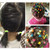 100 PCS Colorful Child Cute Rubber Hair Band(Black)