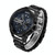 CAGARNY 6820 Fashionable Business Style Large Dial Dual Time Zone Quartz Movement Wrist Watch with Stainless Steel Band & Calendar Function for Men((Black Steel Band Blue Window) CAGARNY 6820 Fashionable Business Style Large Dial Dual Time Zone Quartz Movement Wrist Watch with Stainless Steel Band & Calendar Function for Men((Black Steel Band Blue Window)