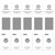 5 PCS ENKAY Hat-Prince 0.26mm 2.5D 9H Tempered Glass Protective Film for Galaxy A80