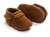 Newborn Baby PU Suede Moccasins Soft Shoes Fringe Soft Soled Shoes First Walker, Length: 11.5(Khaki)