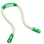 Portable U-shaped LED Flexible Handsfree Hug Neck Reading Book Lamp Torch(Green)