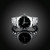 Creative Diamond Dial Quartz Watch Rings(8)