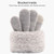 Winter Touch Screen Gloves Women Men Warm Stretch Knit Mittens Imitation Wool Thicken Full Finger Gloves(Black)