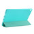 PU Plastic Bottom Case Foldable Deformation Left and Right Flip Leather Case with Three Fold Bracket & Smart Sleep for iPad Air3 2019(Mint Green)