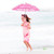 Wedding Parties Bridal Lace Cotton Umbrella Dancing Photography Prop Umbrella(Rose Red)