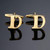 1 pair gold letters A-Z name Cufflinks men French shirt Cufflinks(A)