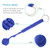 Outdoor Security Protection Black Monkey Fist Steel Ball Bearing Self Defense Lanyard Survival Key Chain(ACU camouflage)