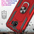 Sergeant Armor Shockproof TPU + PC Protective Case for Galaxy J4 2018, with 360 Degree Rotation Holder (Rose Gold)