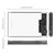 ORICO 2139C3-G2 SATA 2.5 inch USB3.1 Gen2 USB-C / Type-C Interface Transparent Hard Drive Enclosure, Support Storage Capacity: 4TB