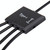 Portable 4 in 1 USB-C / Type-C to 3 Ports USB 2.0 OTG HUB Cable with Micro USB Power Supply