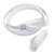 0.5m CAT6 Ultra-thin Flat Ethernet Network LAN Cable, Patch Lead RJ45 (White)