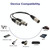 30cm 3 Pin XLR CANNON 1 Male to 2 Female Audio Connector Adapter Cable for Microphone / Audio Equipment