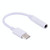 USB-C / Type-C to 3.5mm Audio Adapter, Length: about 10cm(White)