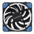 Color LED 12cm 4pin Computer Components Chassis Fan Computer Host Cooling Fan Silent Fan Cooling with Blue Light(Blue)