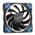Color LED 12cm 4pin Computer Components Chassis Fan Computer Host Cooling Fan Silent Fan Cooling with Blue Light(Blue)