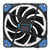 Color LED 12cm 4pin Computer Components Chassis Fan Computer Host Cooling Fan Silent Fan Cooling with Blue Light(Blue)