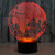 European Globe Style 3D Touch Switch Control LED Light , 7 Colour Discoloration Creative Visual Stereo Lamp Desk Lamp Night Light