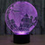 European Globe Style 3D Touch Switch Control LED Light , 7 Colour Discoloration Creative Visual Stereo Lamp Desk Lamp Night Light