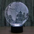 European Globe Style 3D Touch Switch Control LED Light , 7 Colour Discoloration Creative Visual Stereo Lamp Desk Lamp Night Light