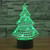 Christmas Tree Style 3D Touch Switch Control LED Light , 7 Color Discoloration Creative Visual Stereo Lamp Desk Lamp Night Light