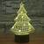 Christmas Tree Style 3D Touch Switch Control LED Light , 7 Color Discoloration Creative Visual Stereo Lamp Desk Lamp Night Light