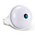 ESCAM QP137 2MP HD 1080P 360 Degree Panoramic Bluetooth Speaker Bulb IP Camera, E27, WiFi, Motion Detection,(White)