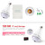 ESCAM QP137 2MP HD 1080P 360 Degree Panoramic Bluetooth Speaker Bulb IP Camera, E27, WiFi, Motion Detection,(White)