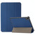 For iPad mini 6 3-folding Skin Texture Horizontal Flip TPU + PU Tablet Leather Case with Holder(Navy Blue)