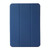 For iPad mini 6 3-folding Skin Texture Horizontal Flip TPU + PU Tablet Leather Case with Holder(Navy Blue)