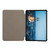 For iPad mini 6 3-folding Skin Texture Horizontal Flip TPU + PU Tablet Leather Case with Holder(Navy Blue)