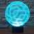 Brain Style 3D Touch Switch Control LED Light , 7 Color Discoloration Creative Visual Stereo Lamp Desk Lamp Night Light